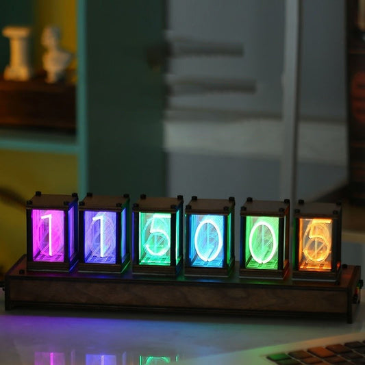 Pseudo-Glow Vacuum Tube Clock