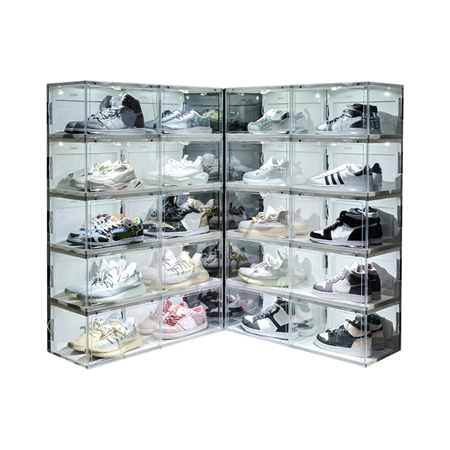 Openbox Shoesled Shoe Display Case - 72 Pair Smart Sound Control Sneaker  Cabinet