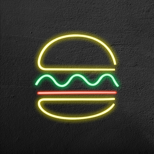 Hamburger - Neon Light