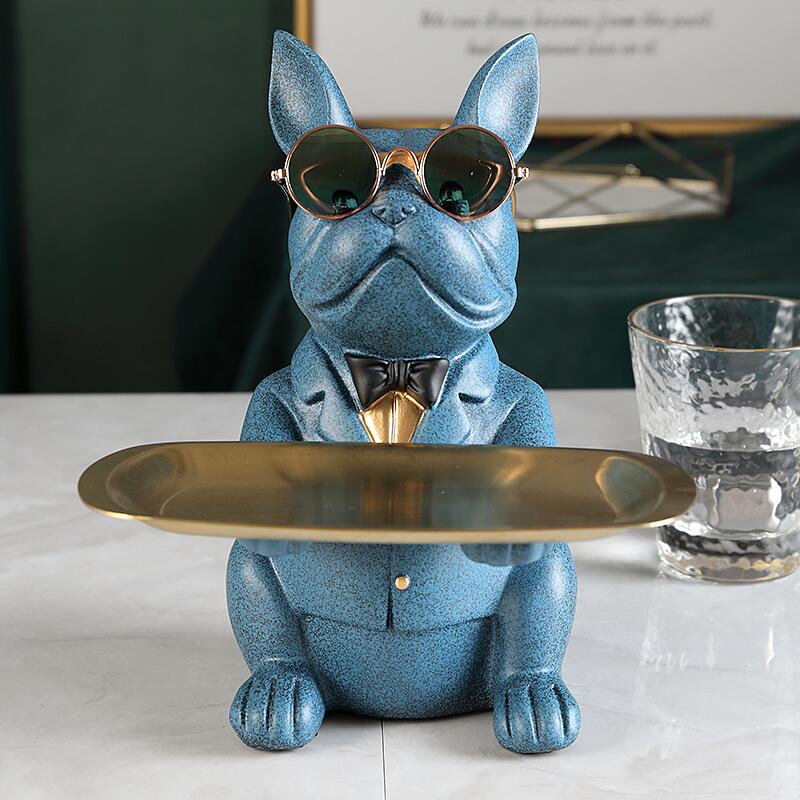 Cool Bulldog Statue Table Decoration Toy