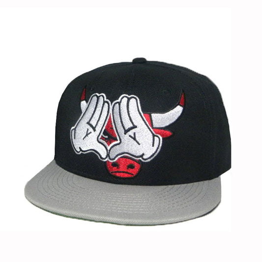 BLACK BULL CAP Hip Hop Street Cap