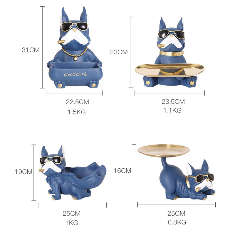 Bulldog FigurinesSculpture Ornaments Toy