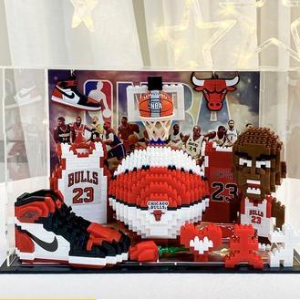 Hand-Made Assembled NBA Accessories Lego Souvenir