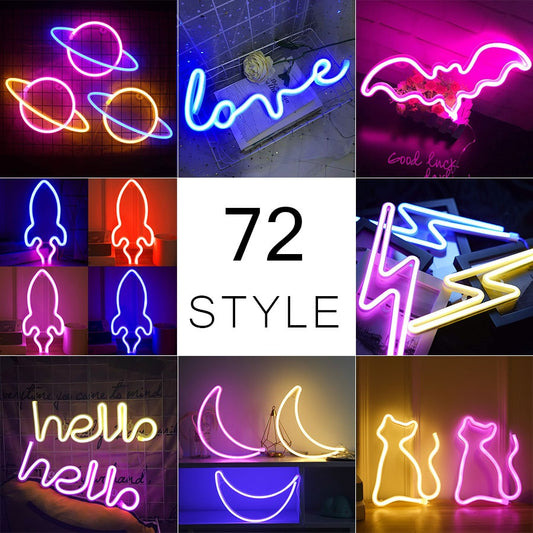 Wholesale 72 Styles Led Neon Light