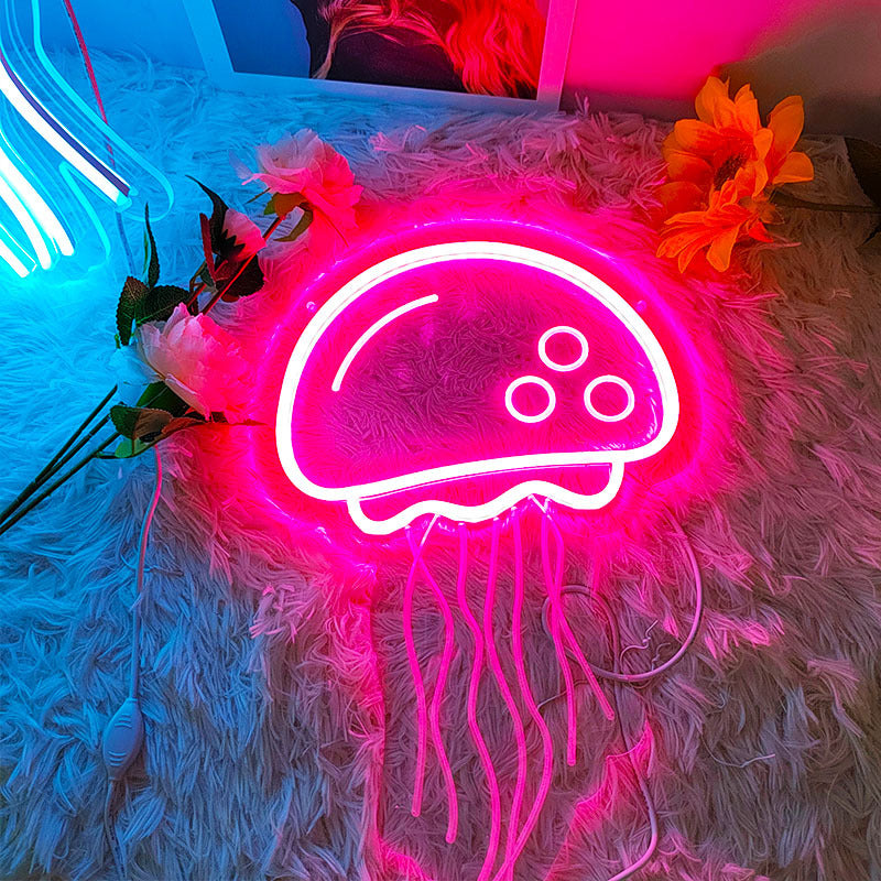 Jellyfish Lights Home Neon