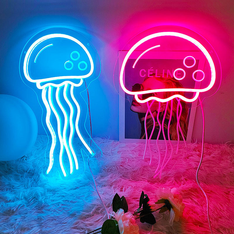 Jellyfish Lights Home Neon
