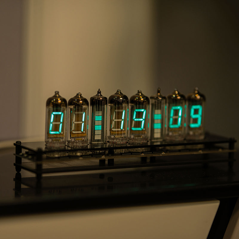 Static Display VFD Retro Fluorescent Tube Clock