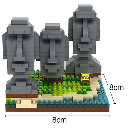 Micro Diamond Easter Island Building Blocks