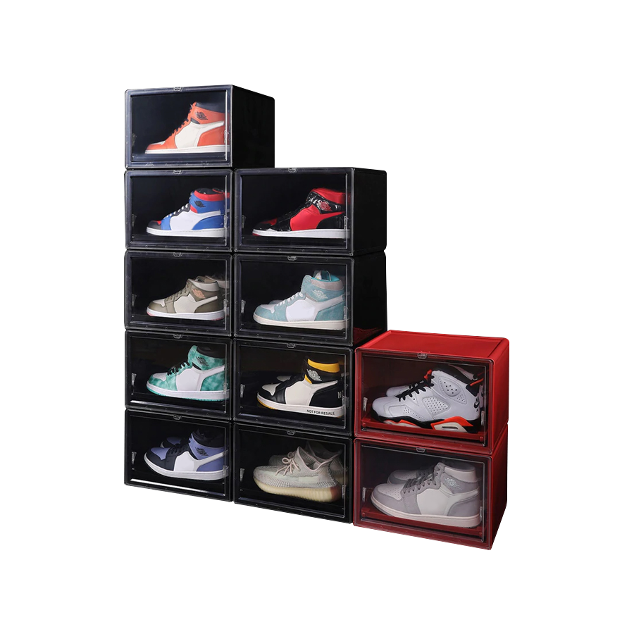 Large Capacity Transparent Side Open Shoe Box Basketball Shoes