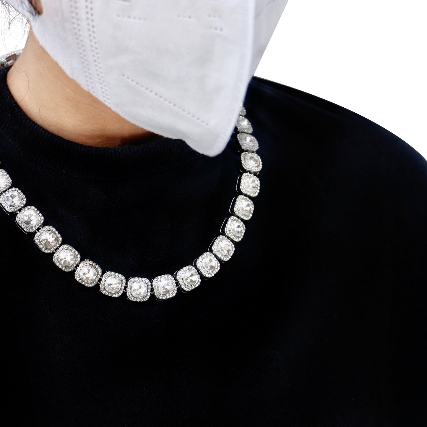 Crystal Sugar Diamond Chain & Bracelet