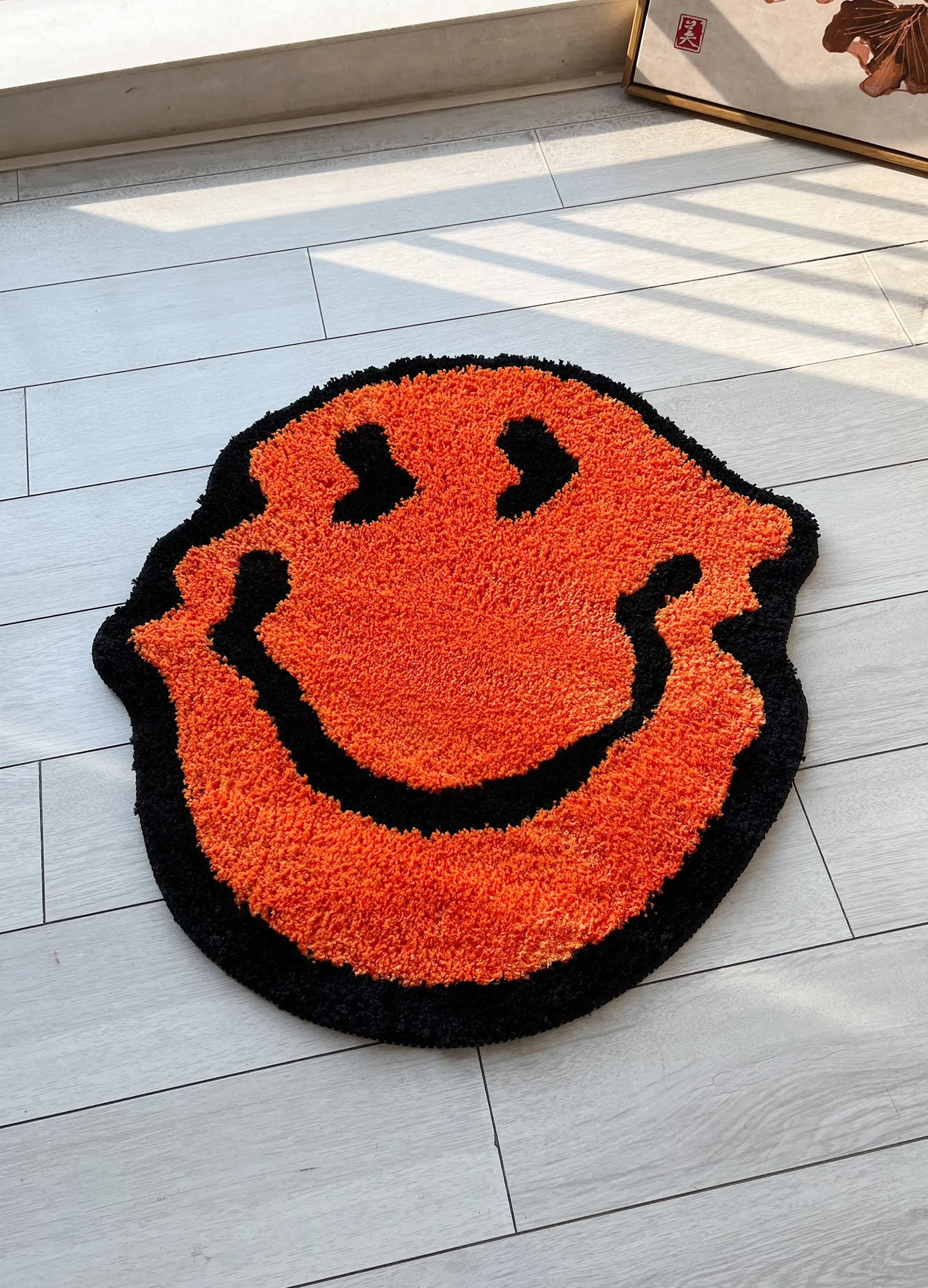 Twisted Smiling Plush Carpet Rug Purely Handmade Soft Suitable for Room Decor Fluffy Carpets Bedroom Bathroom