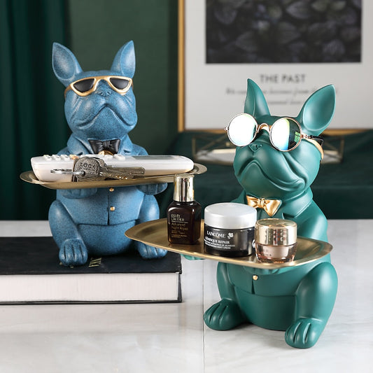 Cool Bulldog Statue Table Decoration Toy