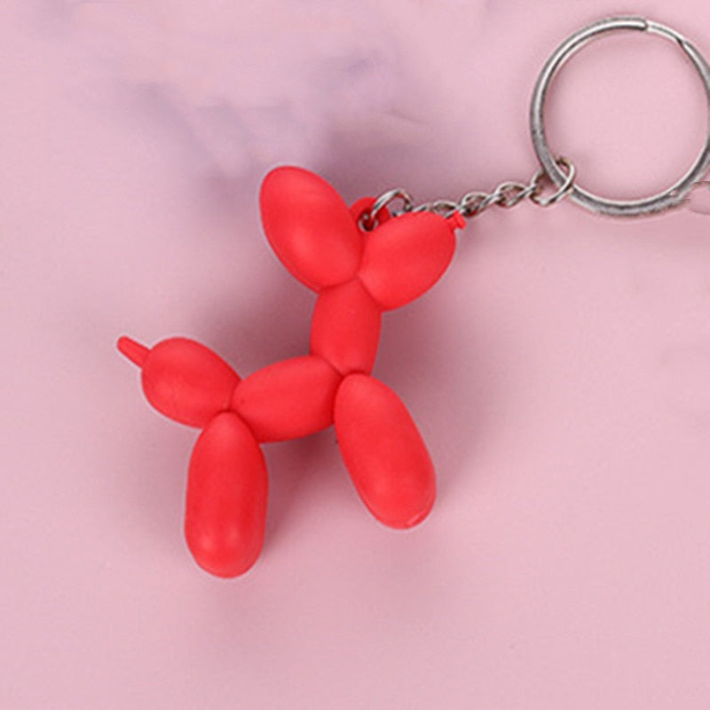 Resin Balloon Dog Pendant Key Chain