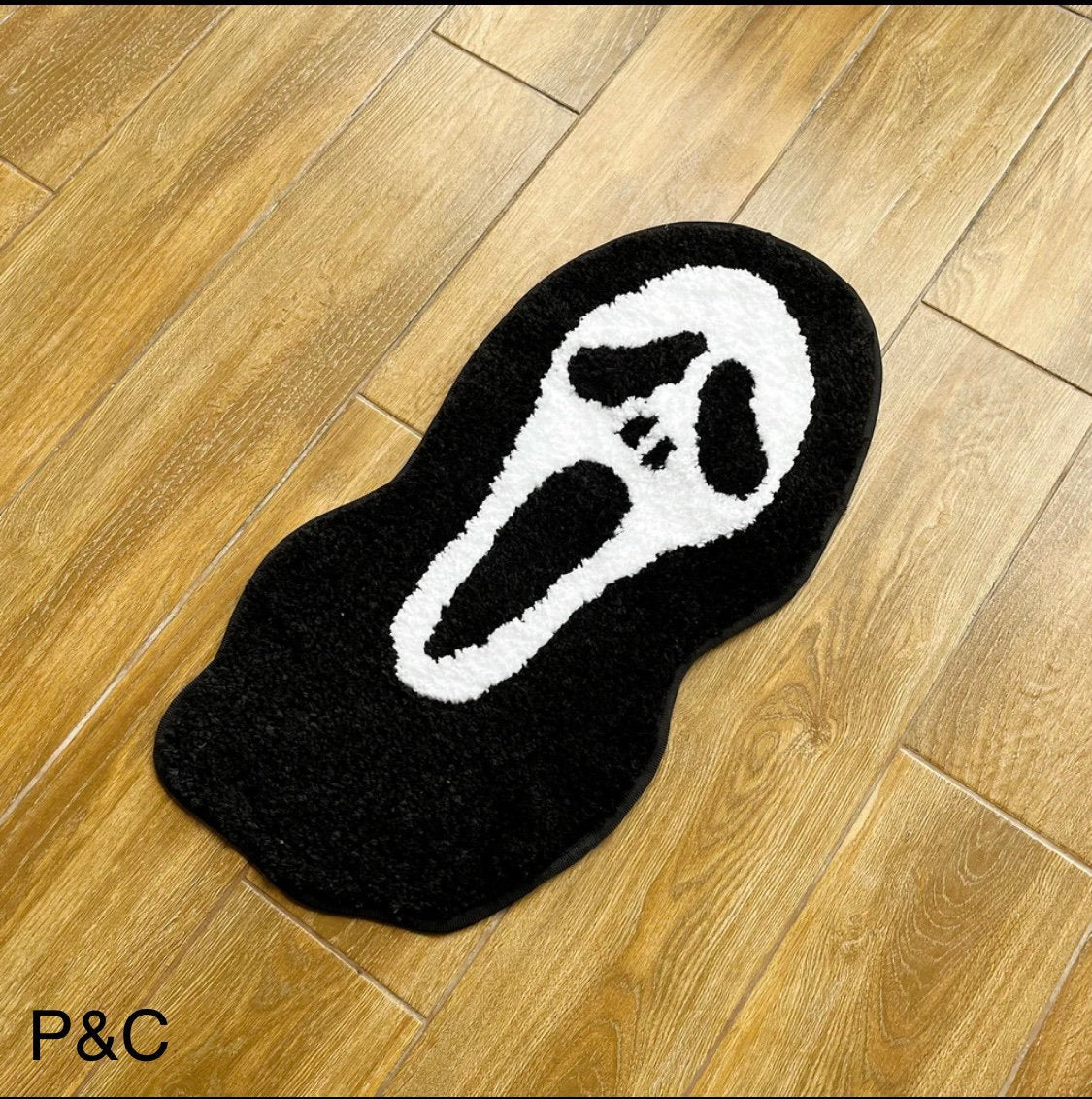 Halloween Ghostface Scream inspired Rug