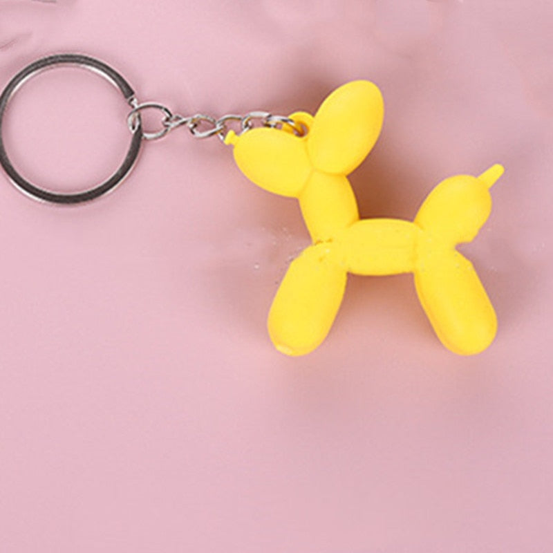 Resin Balloon Dog Pendant Key Chain