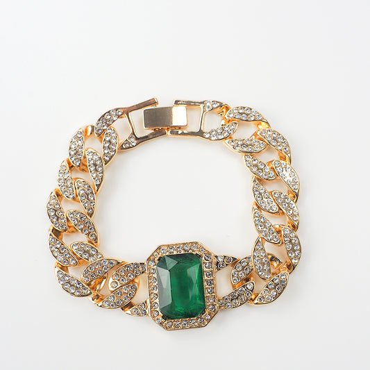 Green Gem Necklace & Bracelet
