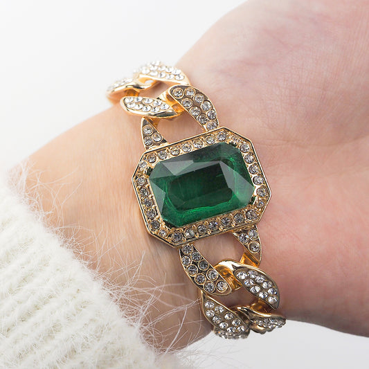 Green Gem Necklace & Bracelet