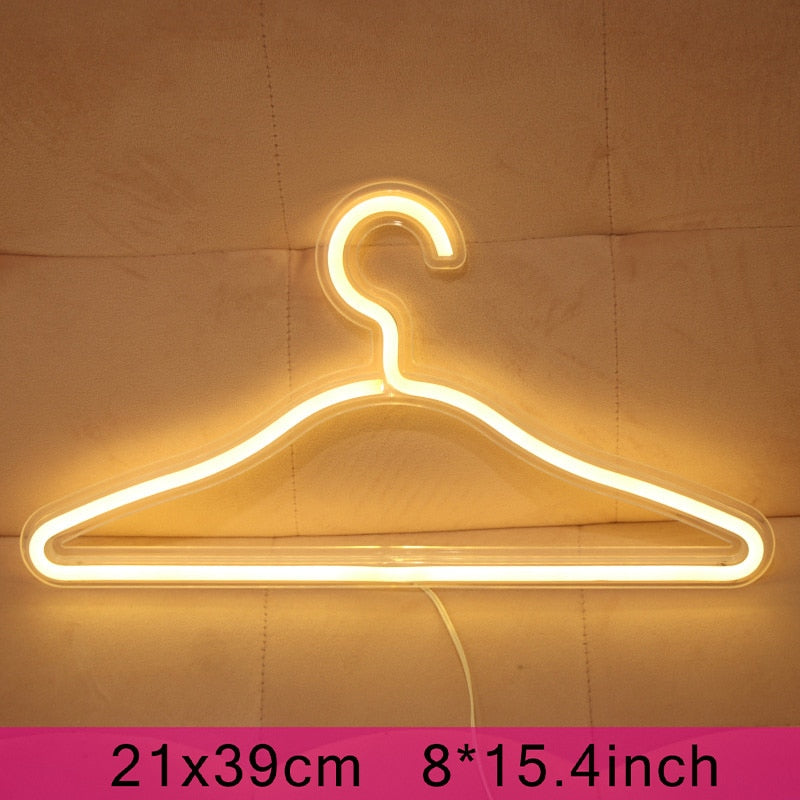 Clothes Hanger - Neon Light