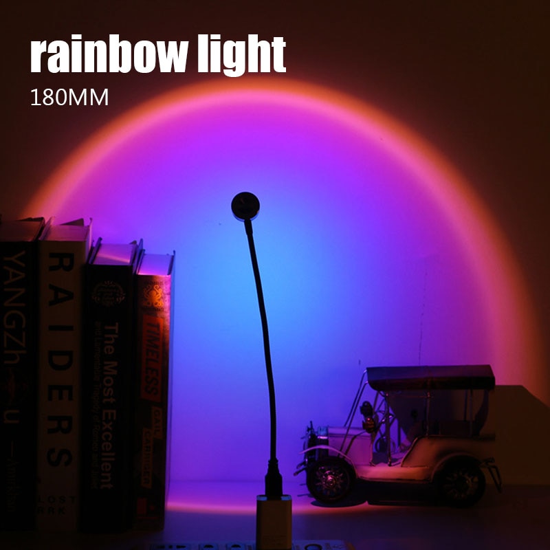 Night Light USB Hose Lamp Sunset Rainbow Lights