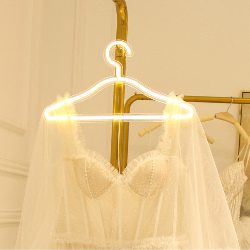Clothes Hanger - Neon Light