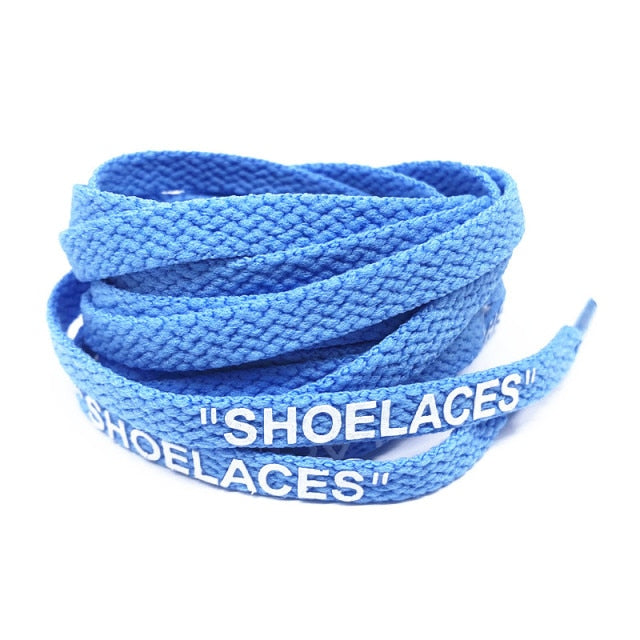 OW Co-branded custom Off White Shoe Lace for Sneaker SHOELACES 47"/55"/63" Printed Shoelaces Silicone Printed Flat Bootlace